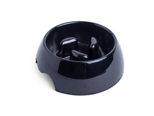 New Anti Gulping Dog Bowl Black Small