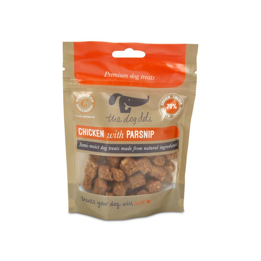 New Chicken with Parsnip Semi-Moist Dog Treats 70g