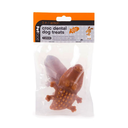 New 2 Piece Chicken Dental Croc Chews