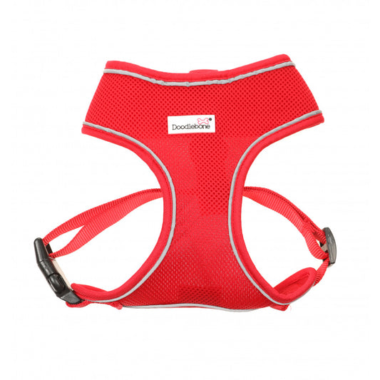 Doodlebone Originals Airmesh Dog Harness Ruby Red