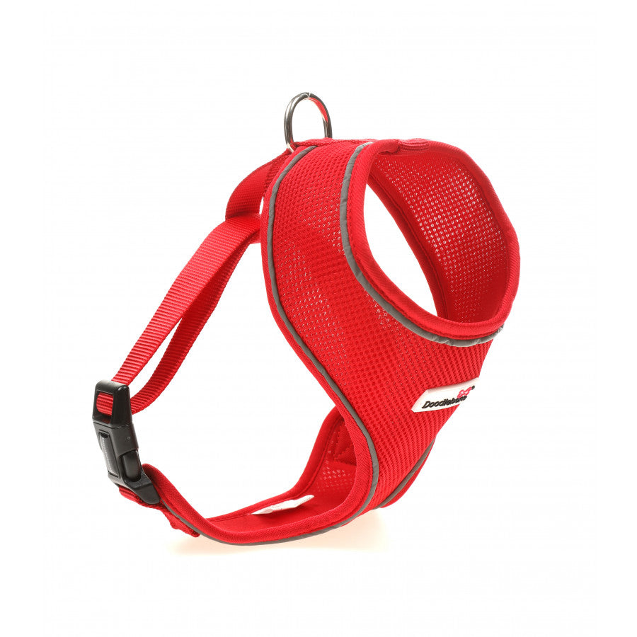 Doodlebone Originals Airmesh Dog Harness Ruby Red