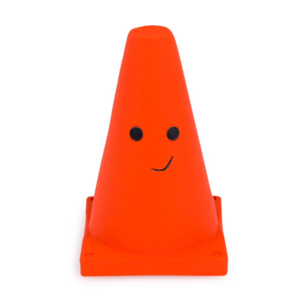 New Teri The Traffic Cone Latex Dog Toy