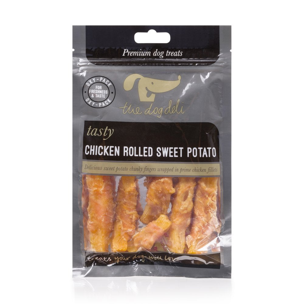 Dog Deli Chicken Rolled Sweet Potato Dog Treats 100g