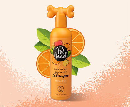 Pet Head, Ditch The Dirt Deodorizing Shampoo, Orange With Aloe Vera