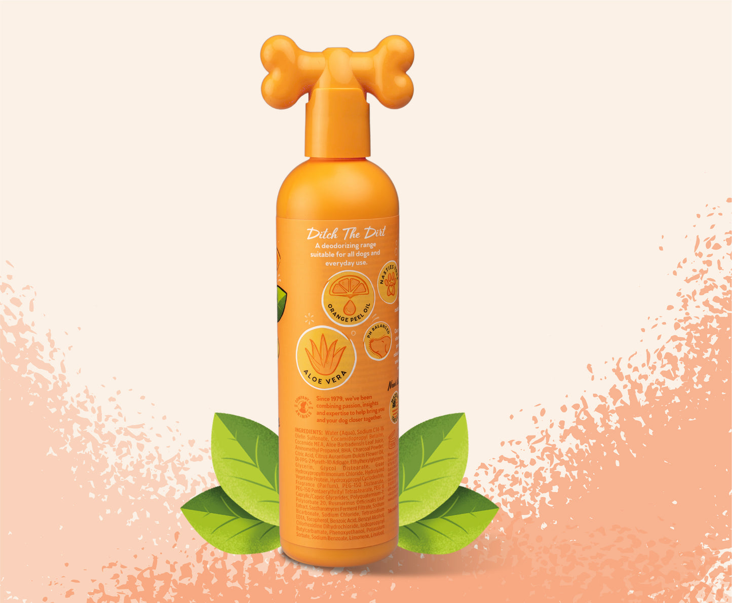 Pet Head, Ditch The Dirt Deodorizing Shampoo, Orange With Aloe Vera