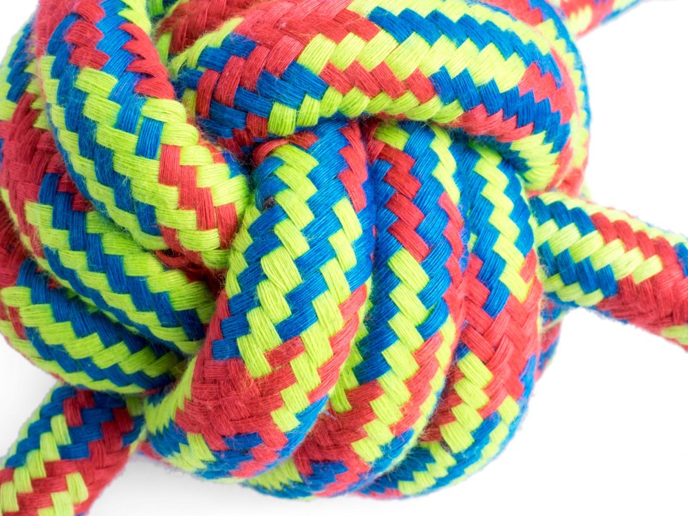 Woven Quad Rope Ball Dog Toy, Sale